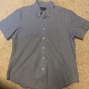Ralph Lauren Short Sleeve Button Down in Blue